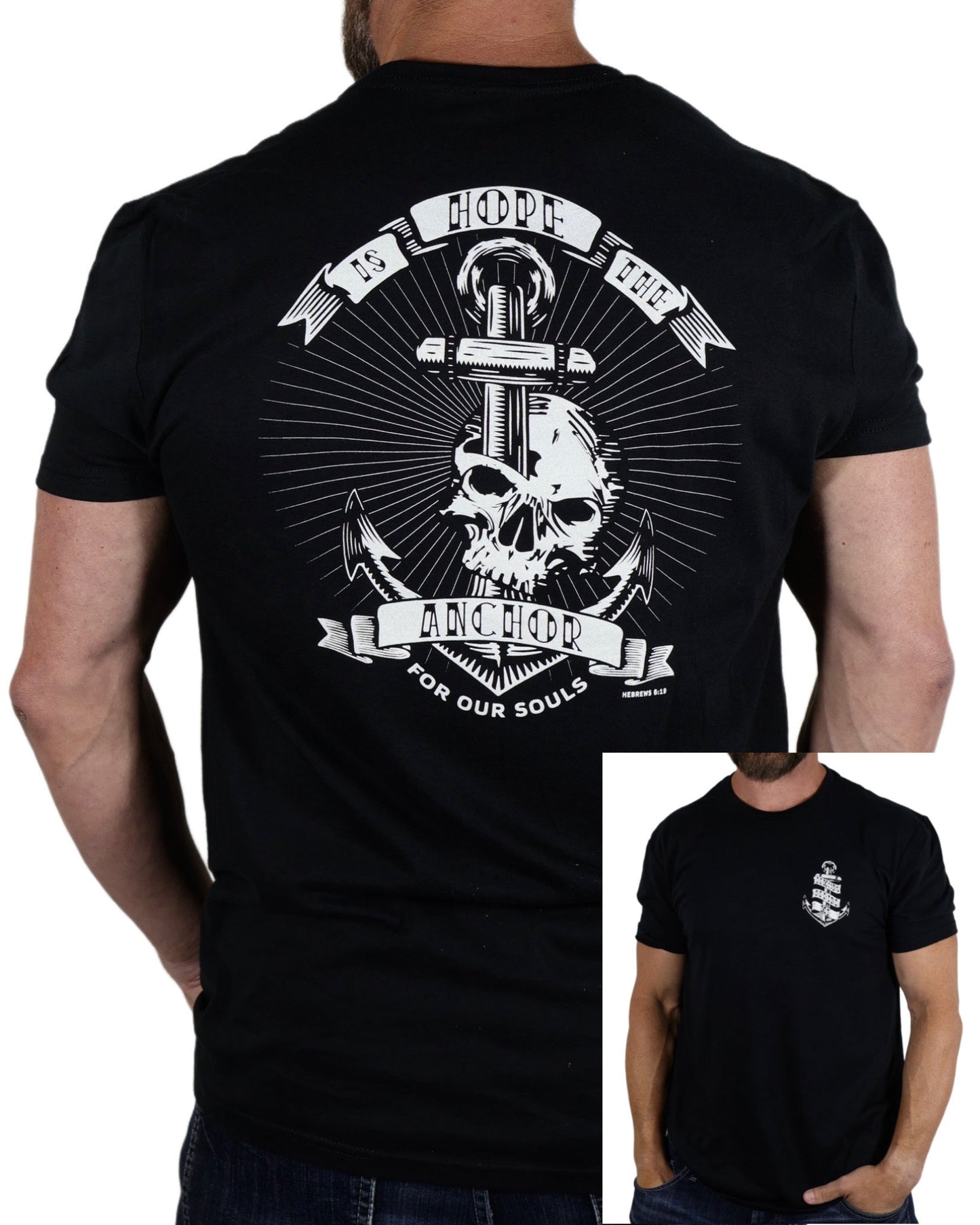 Men's Black Anchor T-Shirt