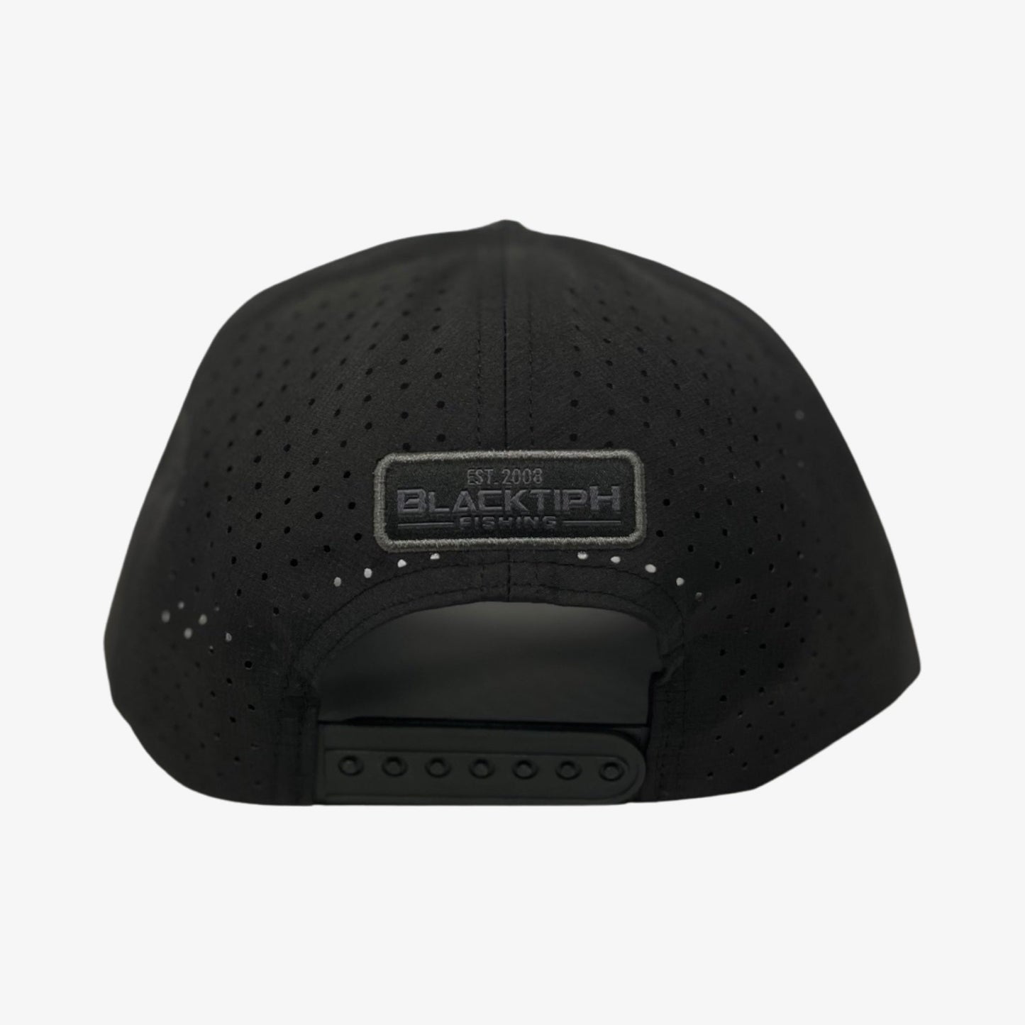 BlacktipH PVC Midnight Black Performance Snapback Hat