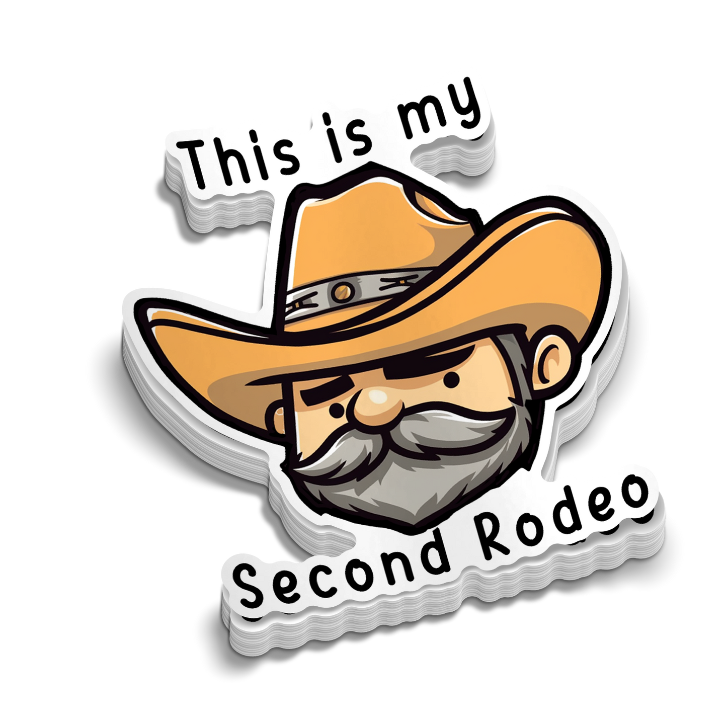 Second Rodeo - Hard Hat Decal