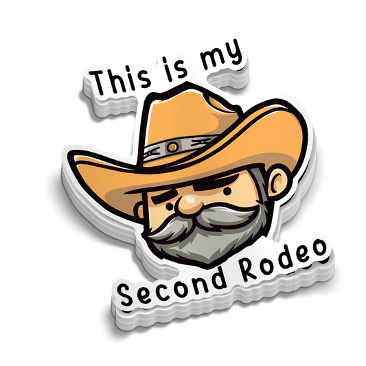 Second Rodeo - Hard Hat Decal