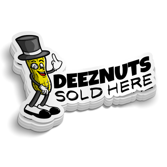 DeezNuts Sold Here - Hard Hat Decal