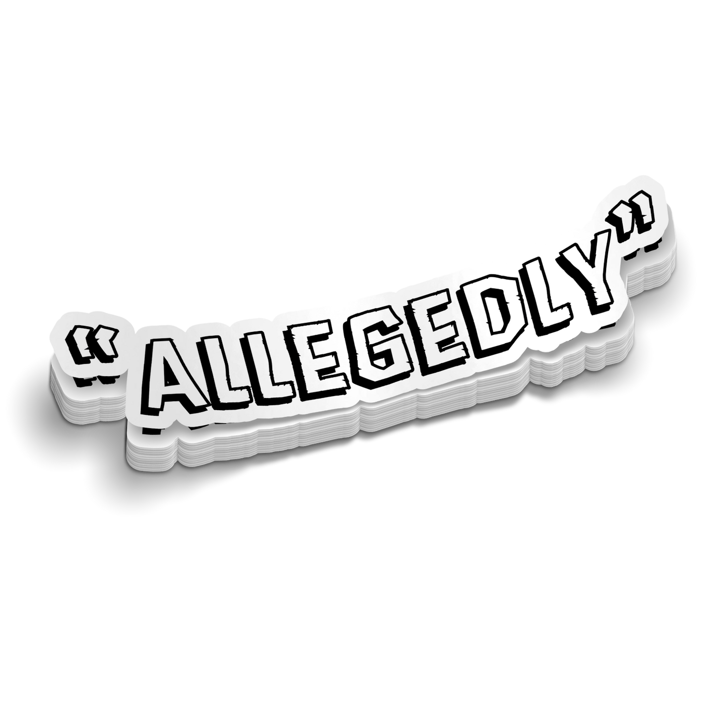 Allegedly - Hard Hat Decal