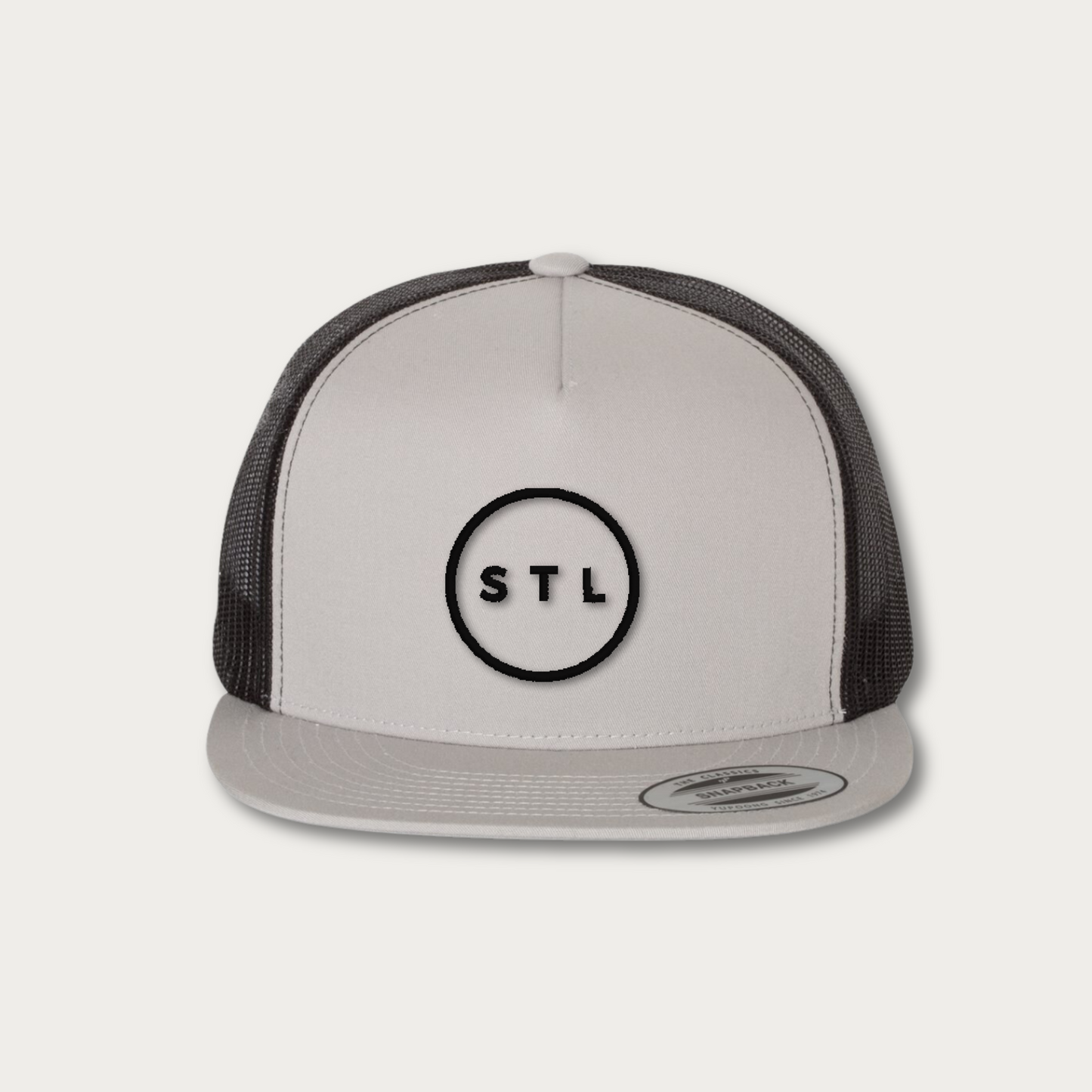 Blackout City Circle Puff Flatbill Trucker