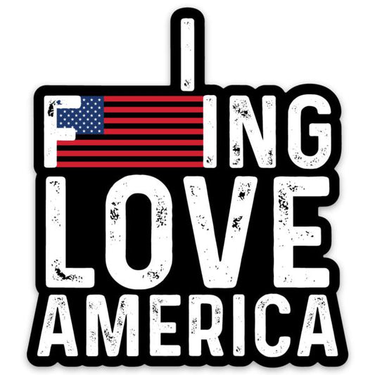 I Love America Vinyl Decal