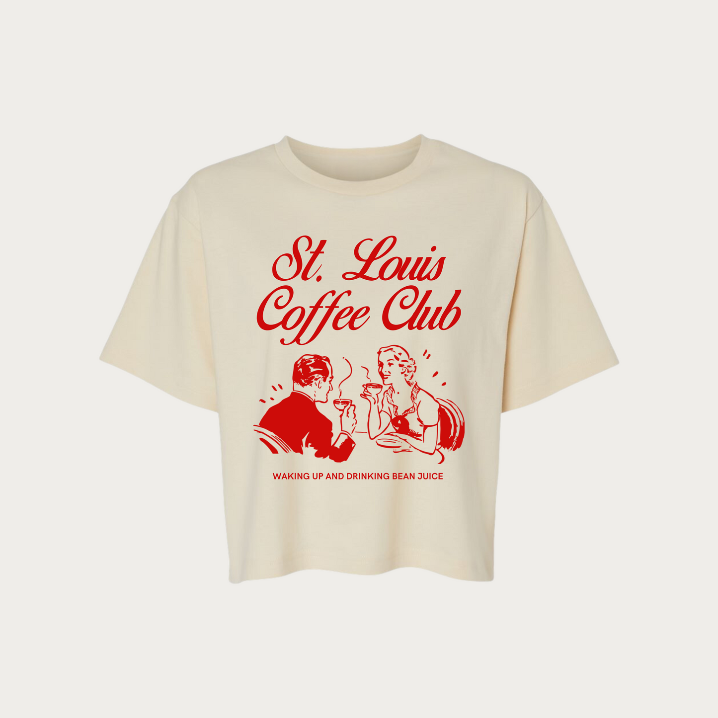 St. Louis Coffee Club Women's Jersey Boxy Tee