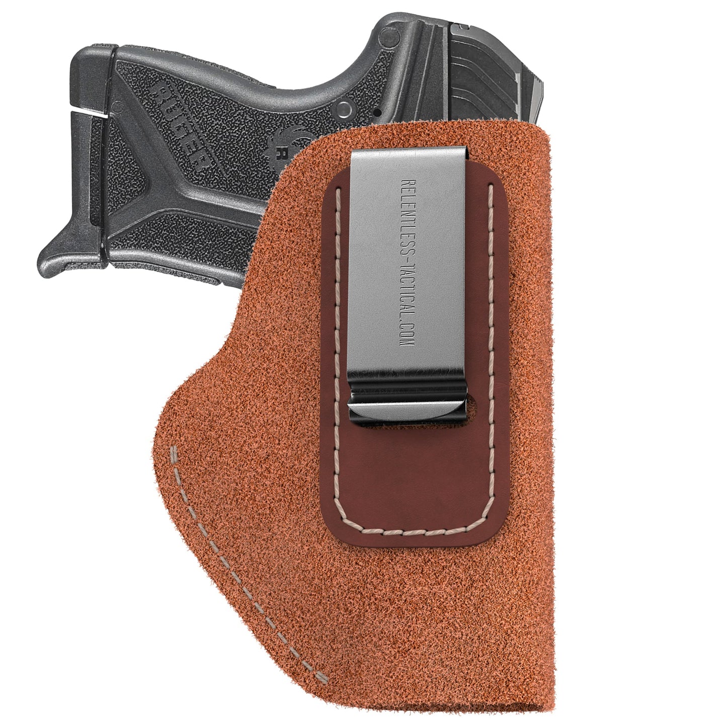 The Ultimate Suede Leather IWB Holster - Small Size | Fits Ruger LCP, LCP2, Sig P238, P290, S&W Bodyguard .380 and Most .380's  - Lifetime Warranty - Made in USA