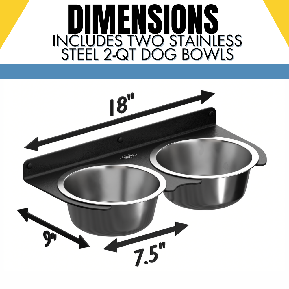 Floating Dog Bowl Shelf