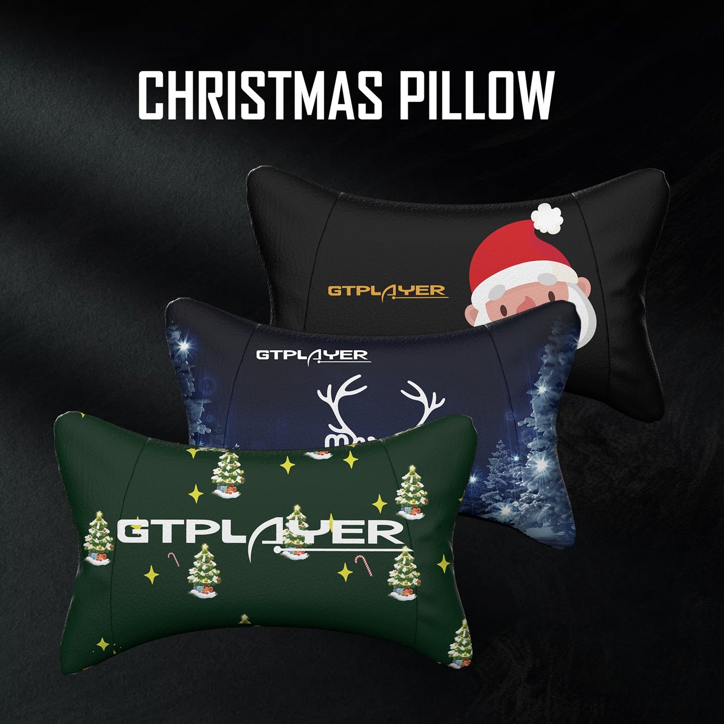 GTRacing Customize Headrest Christmas Edition（Headrest and Lumbar Pillow Set）