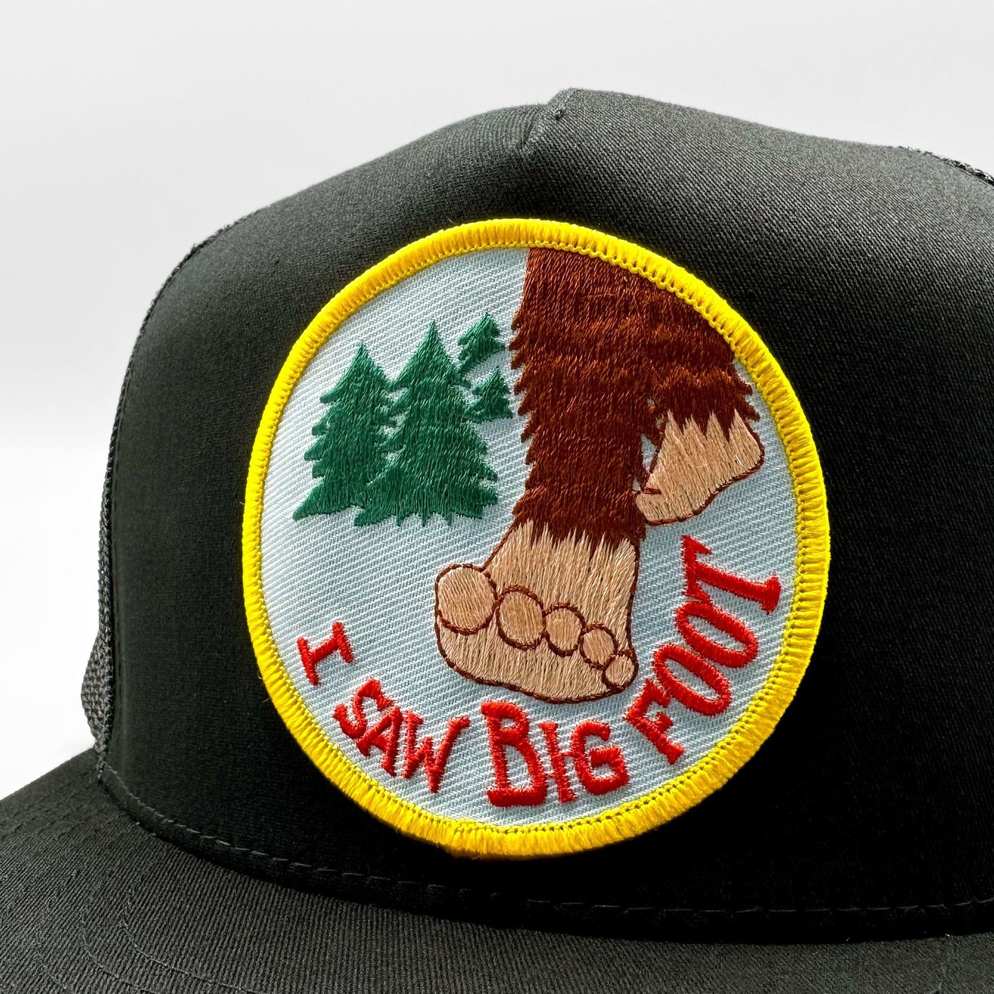 I Saw Bigfoot Sasquatch Trucker Hat