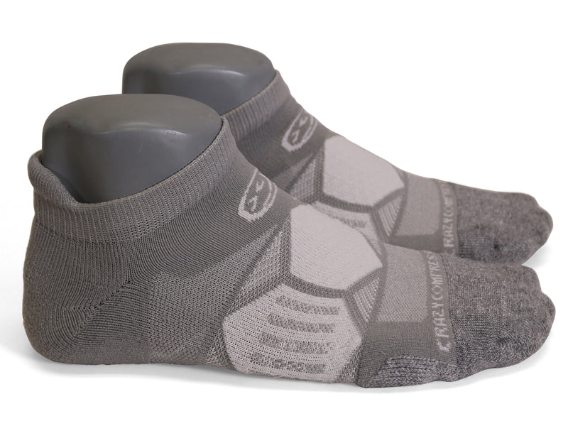 Cool Grey - Elite Running Socks