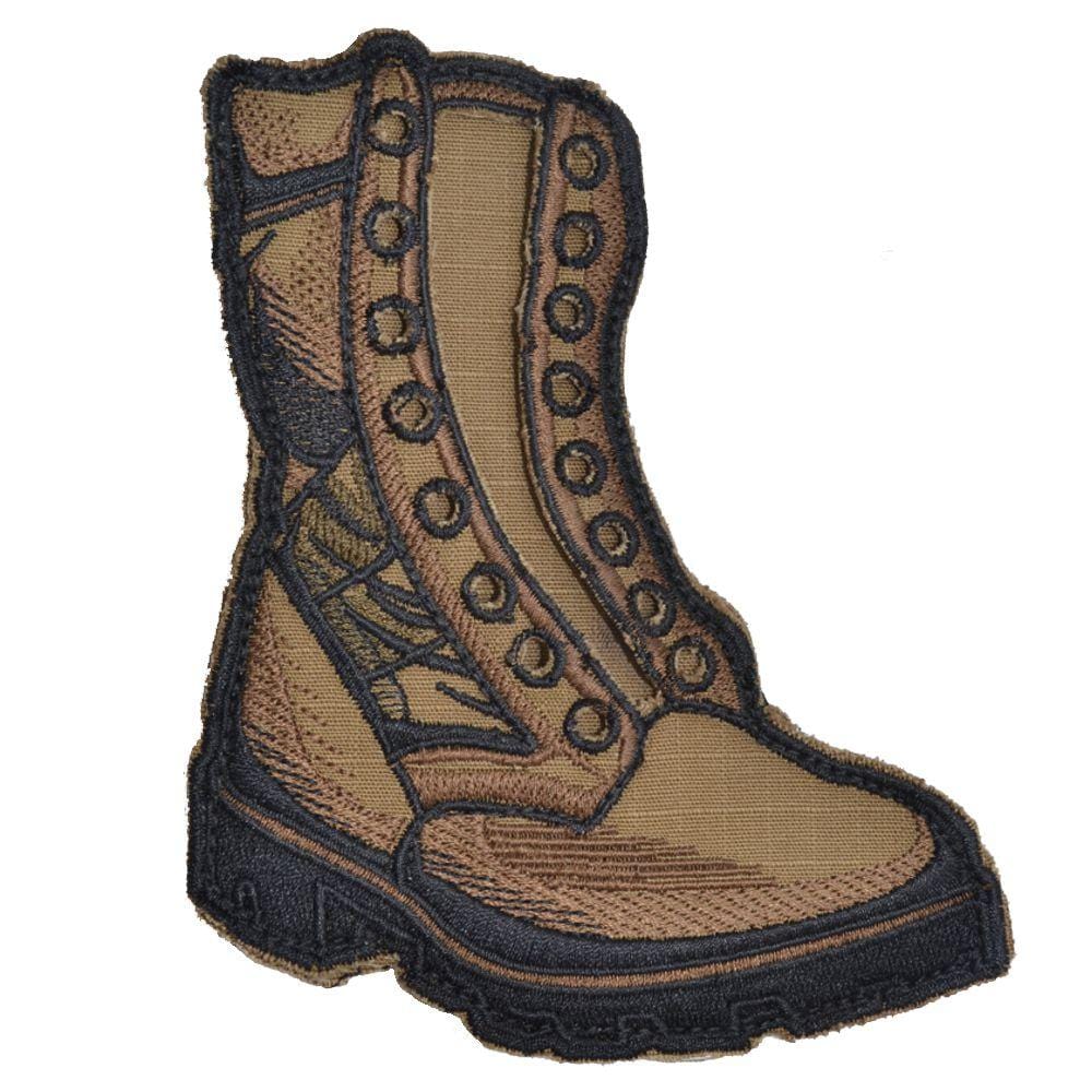 Lace Up Combat Boot - 5" Embroidered Patch