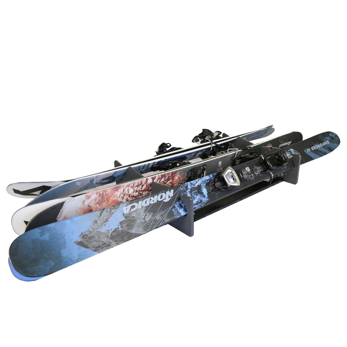 TRAPSKI LowPro 3 M Ski and Snowboard Rack Insert for Rooftop Cargo Box | High Quality Marine Grade HDPE Plastic | UV Protected | Premium Strap Included | 3 Year Warranty | Made in the USA