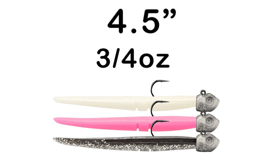 4.5" 3/4oz Pre-Rigged Slug-Go