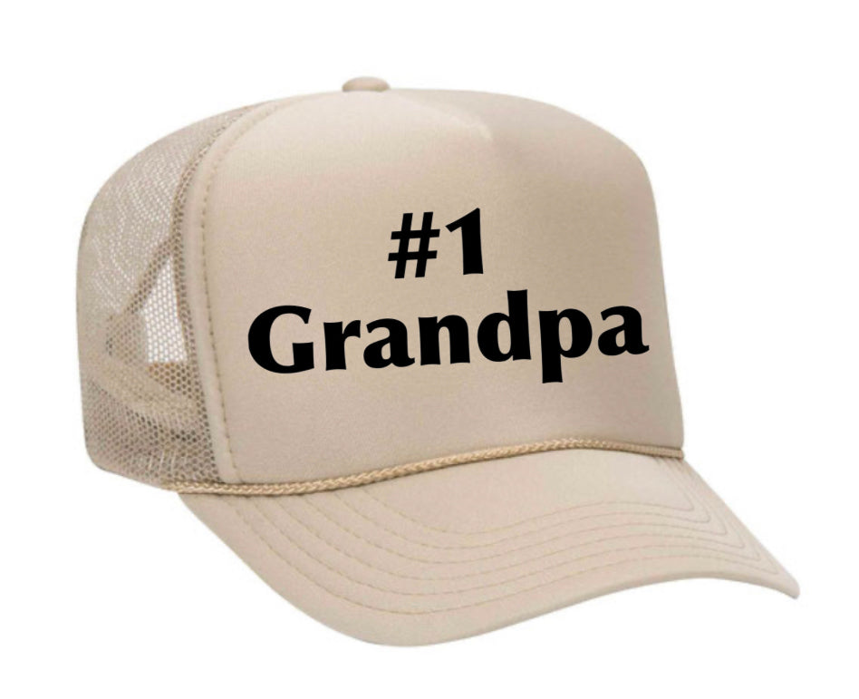 #1 Grandpa Trucker Hat