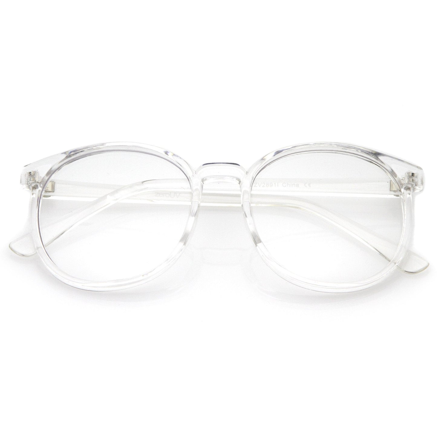 Retro Indie Dapper Round P3 Clear Lens Glasses C099