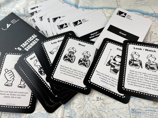 Tactical Hand Signals Cards - Overrun 2024