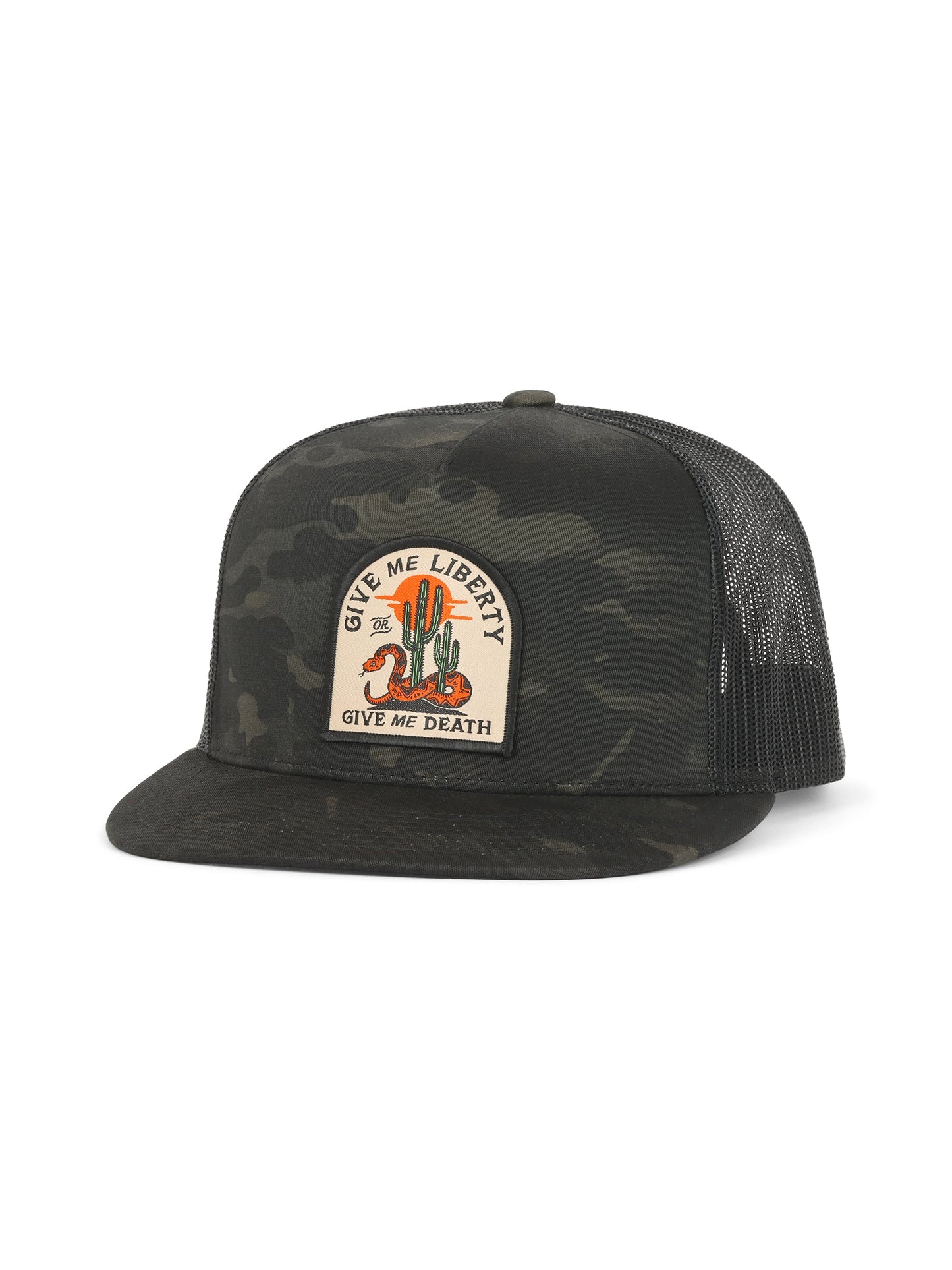 Liberty or Death Black Camo Hat II