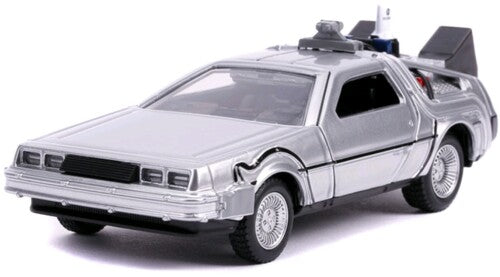 Back to the Future Part II die-cast 1:32 scale "Hollywood Rides" DeLorean Time Machine