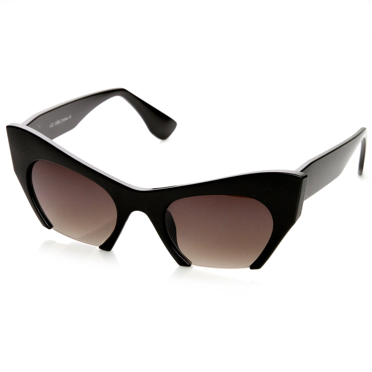 Women's Modern Cat Eye Bottom Cut Sunglasses 9232