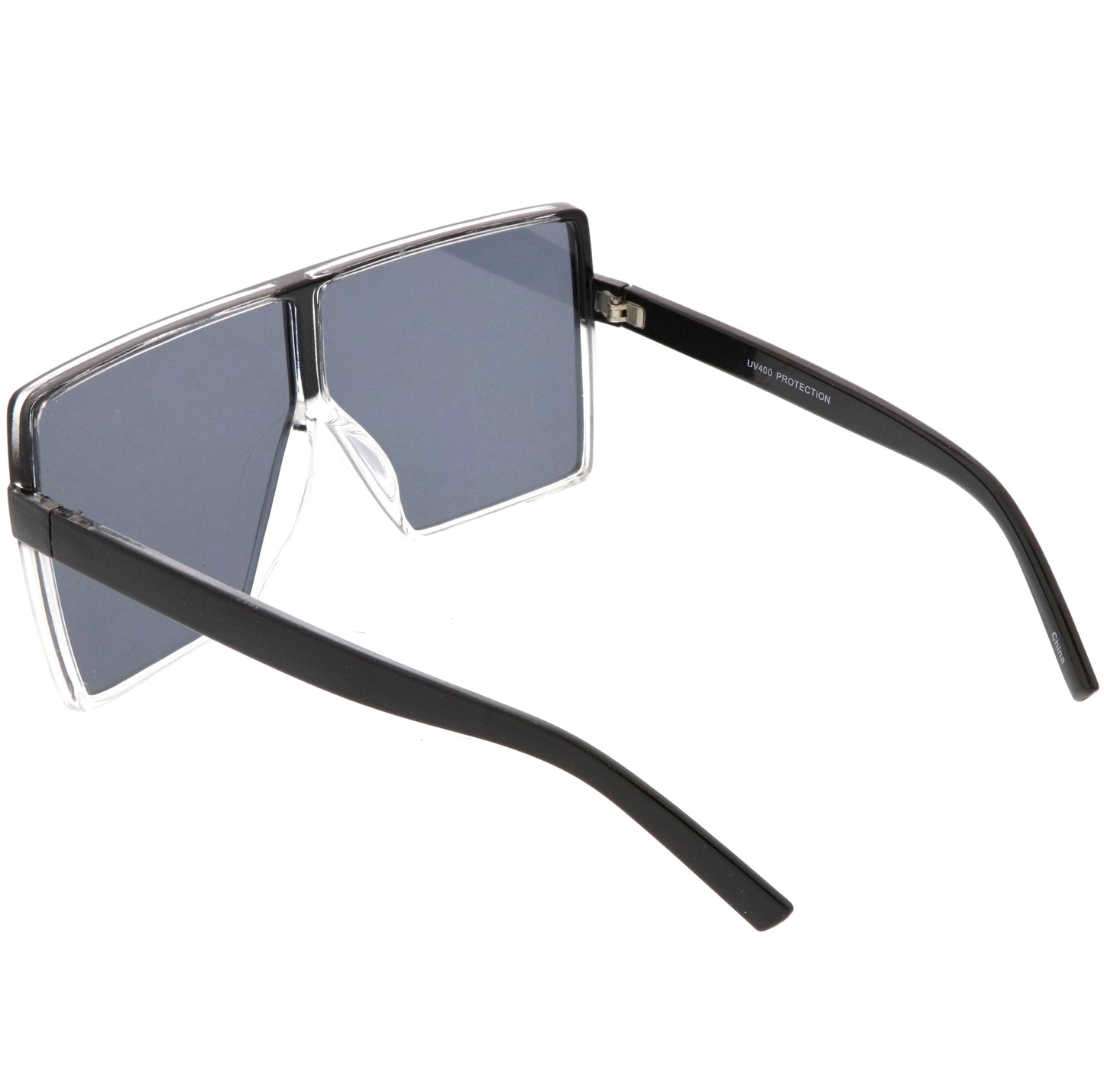 Oversize Retro Modern Futuristic Square Aviator Sunglasses C475