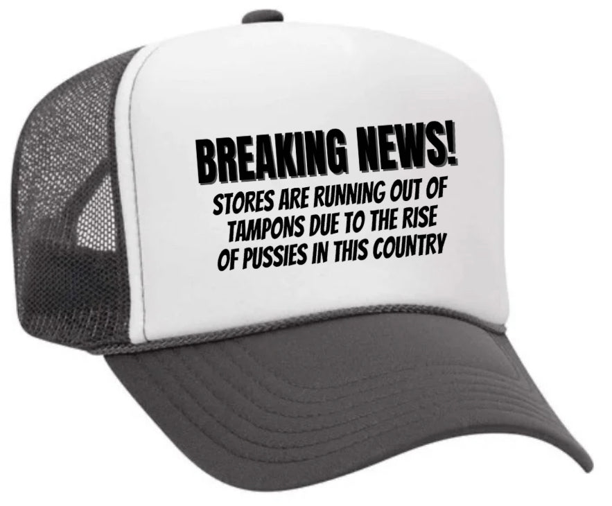 Breaking News Trucker Hat