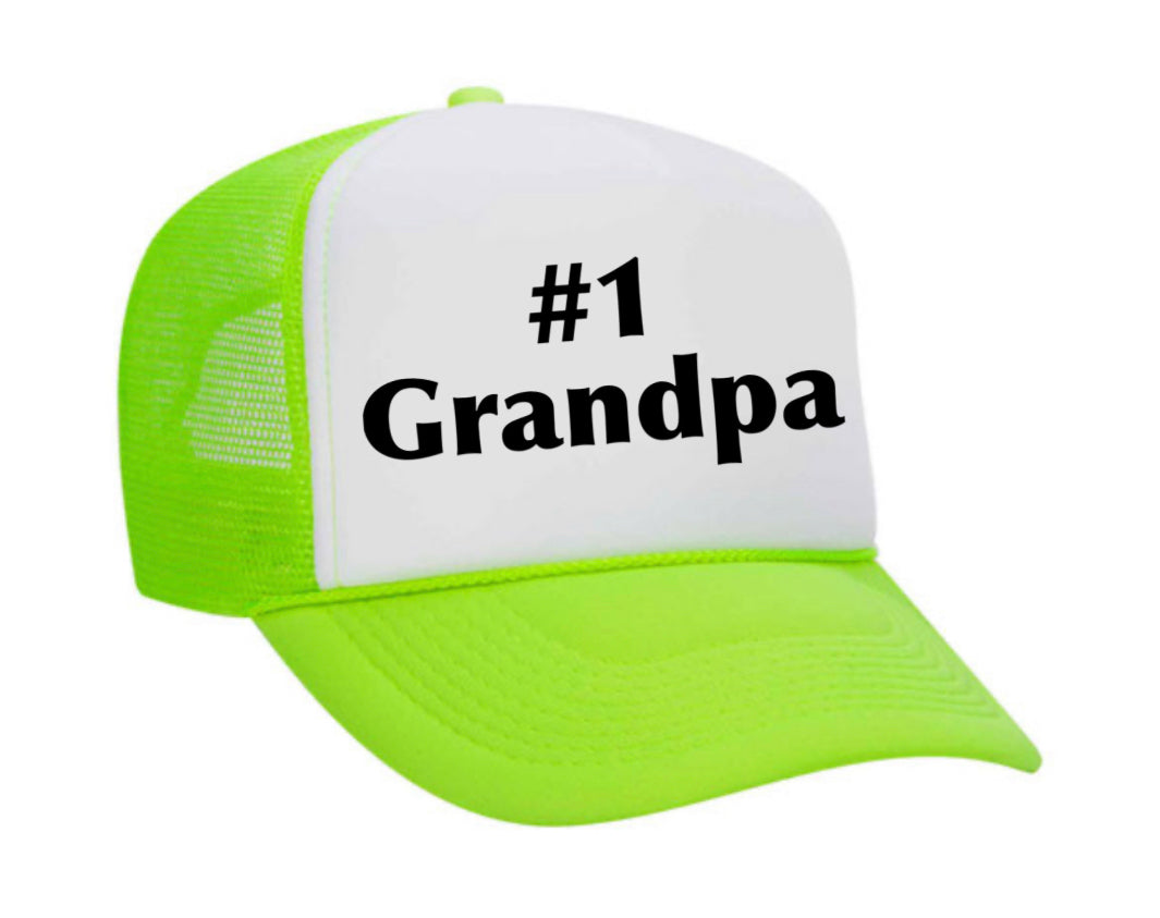 #1 Grandpa Trucker Hat