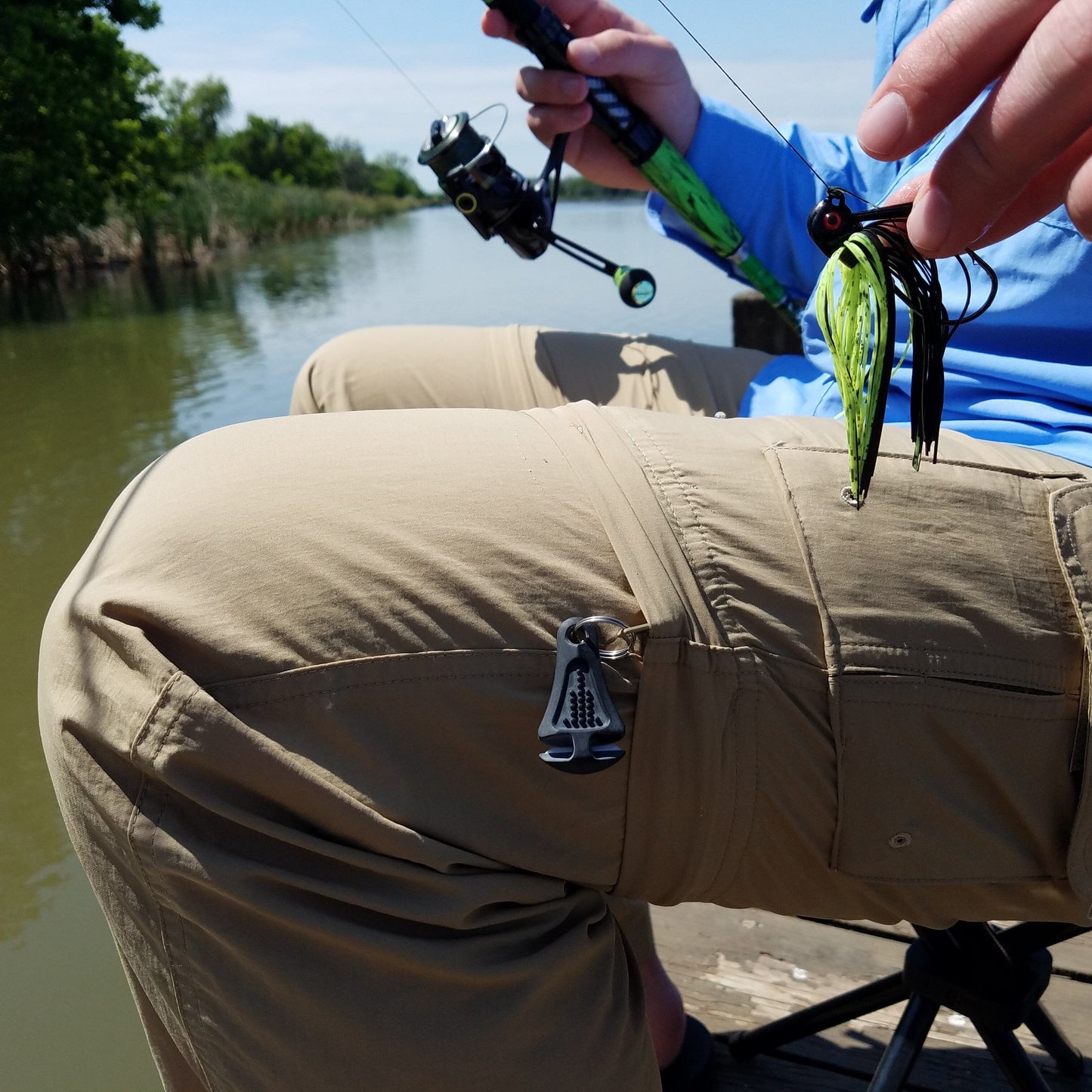 Line Cutterz Ceramic Blade Zipper Pull - Blaze Orange