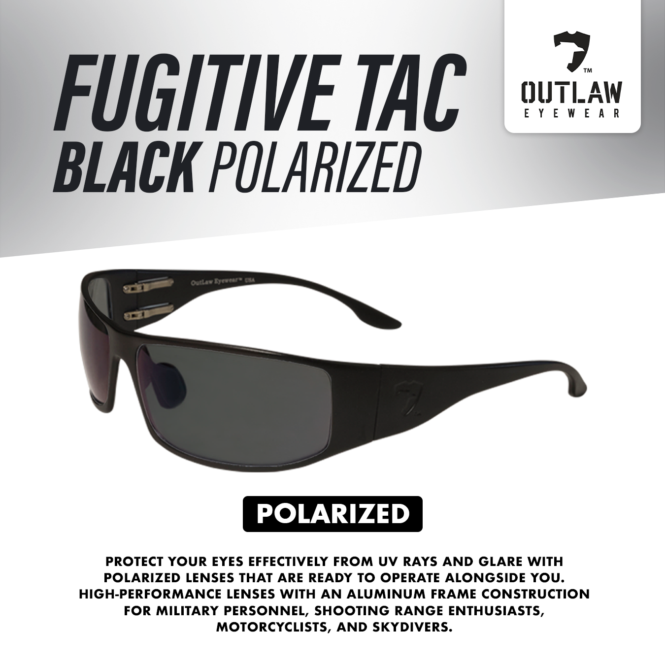 Fugitive TAC Black / Polarized - ANSI Z87.1-2015