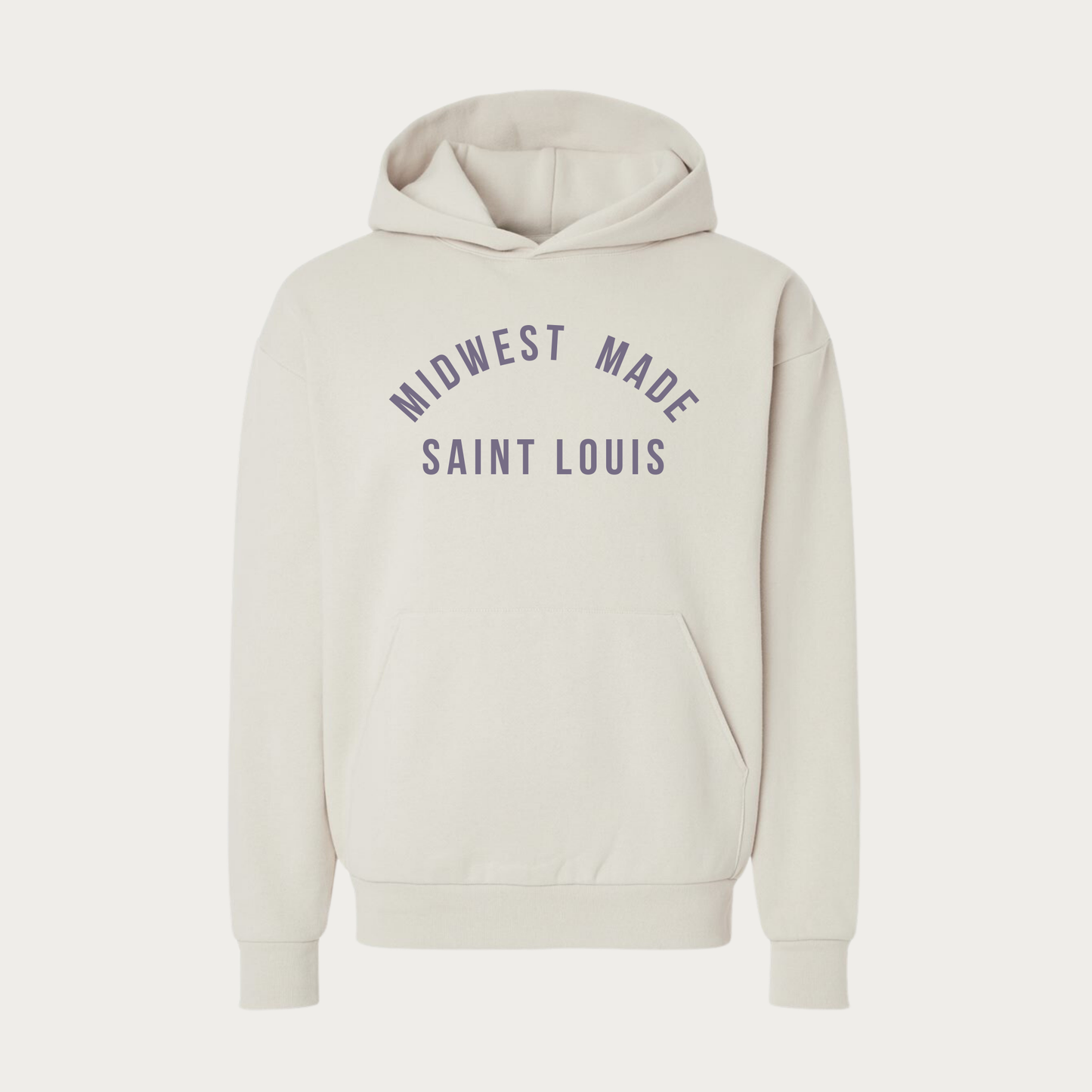 Midwest Made Oversized Heavyweight Hoodie- Ivory