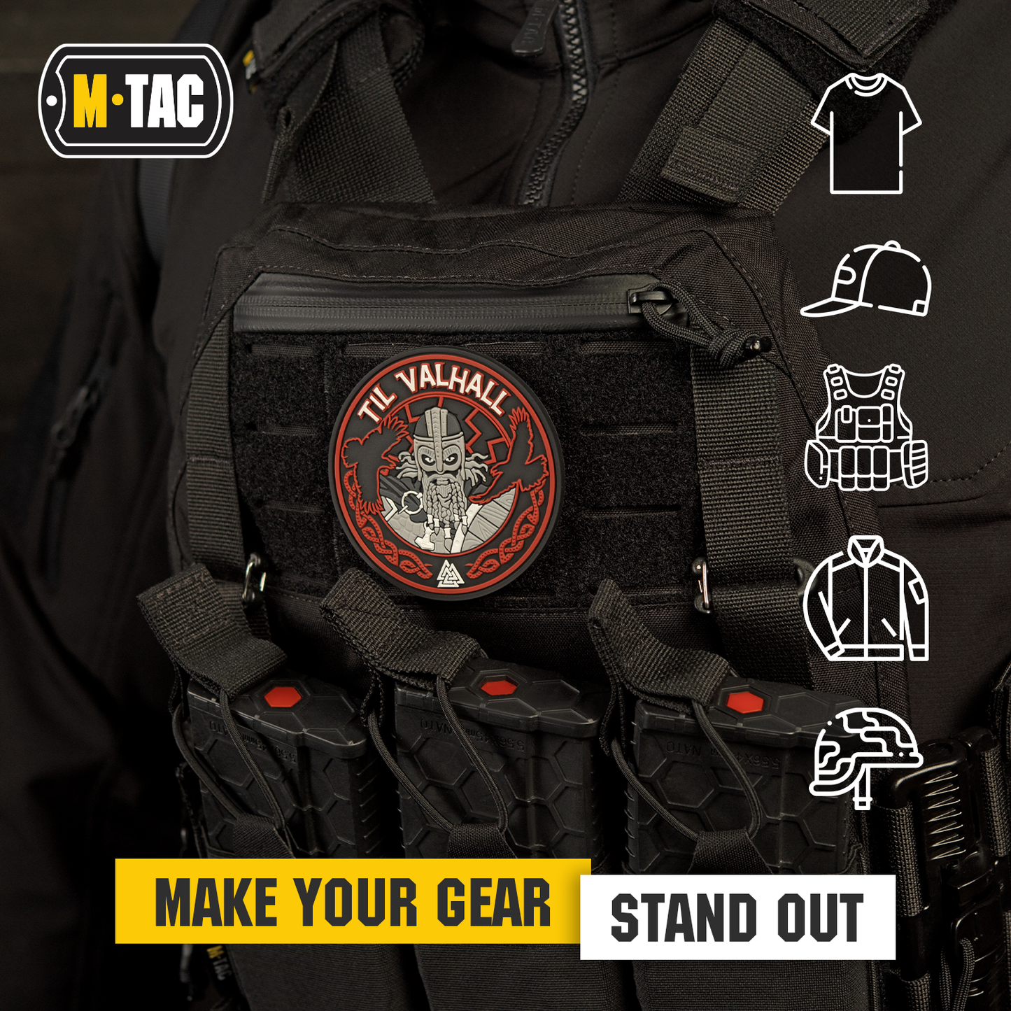 M-Tac patch Til Valhall PVC