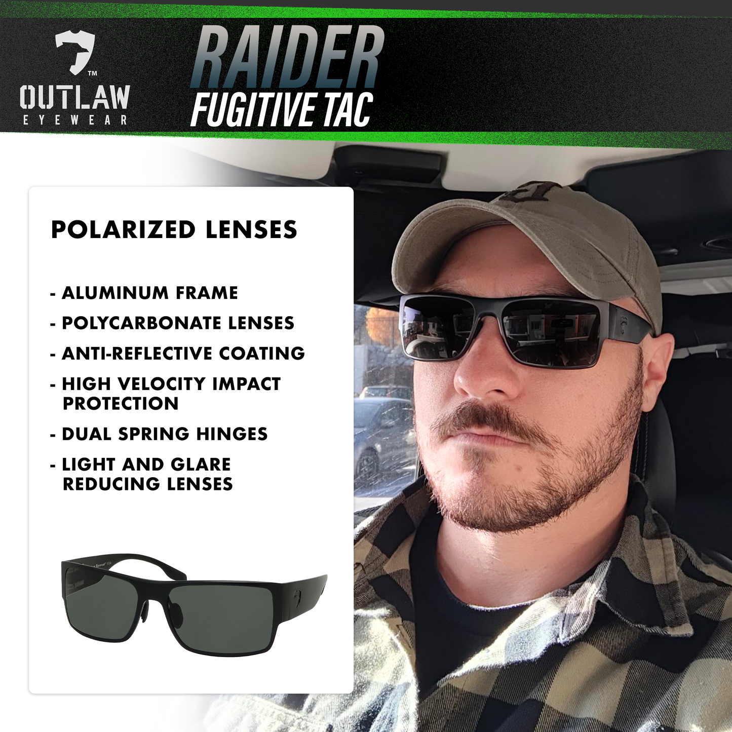 Raider TAC Black / Polarized