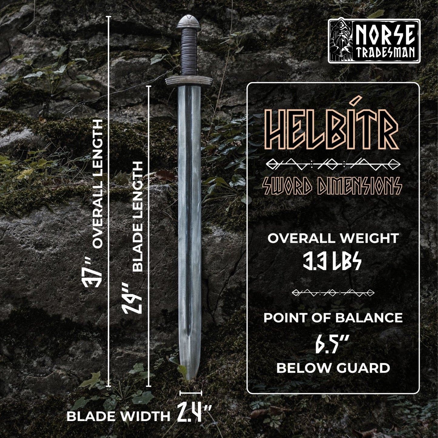 10th Century Viking Sword - "Helbítr"