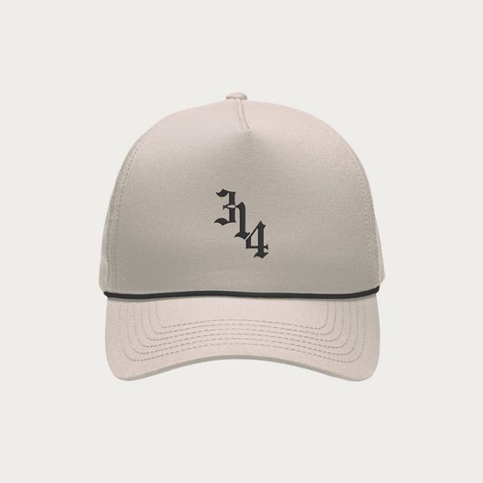 314 Khaki Rope Curved Bill Trucker