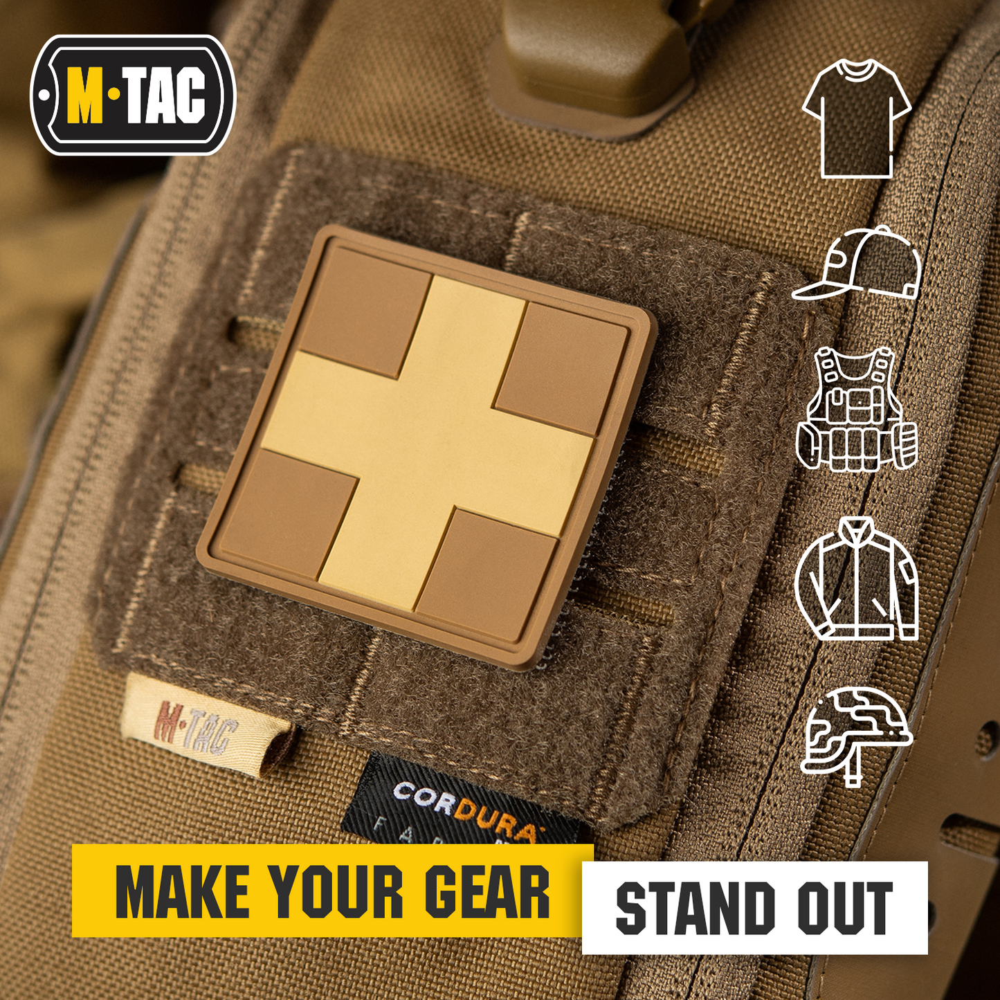 M-Tac patch Medic Cross Square PVC