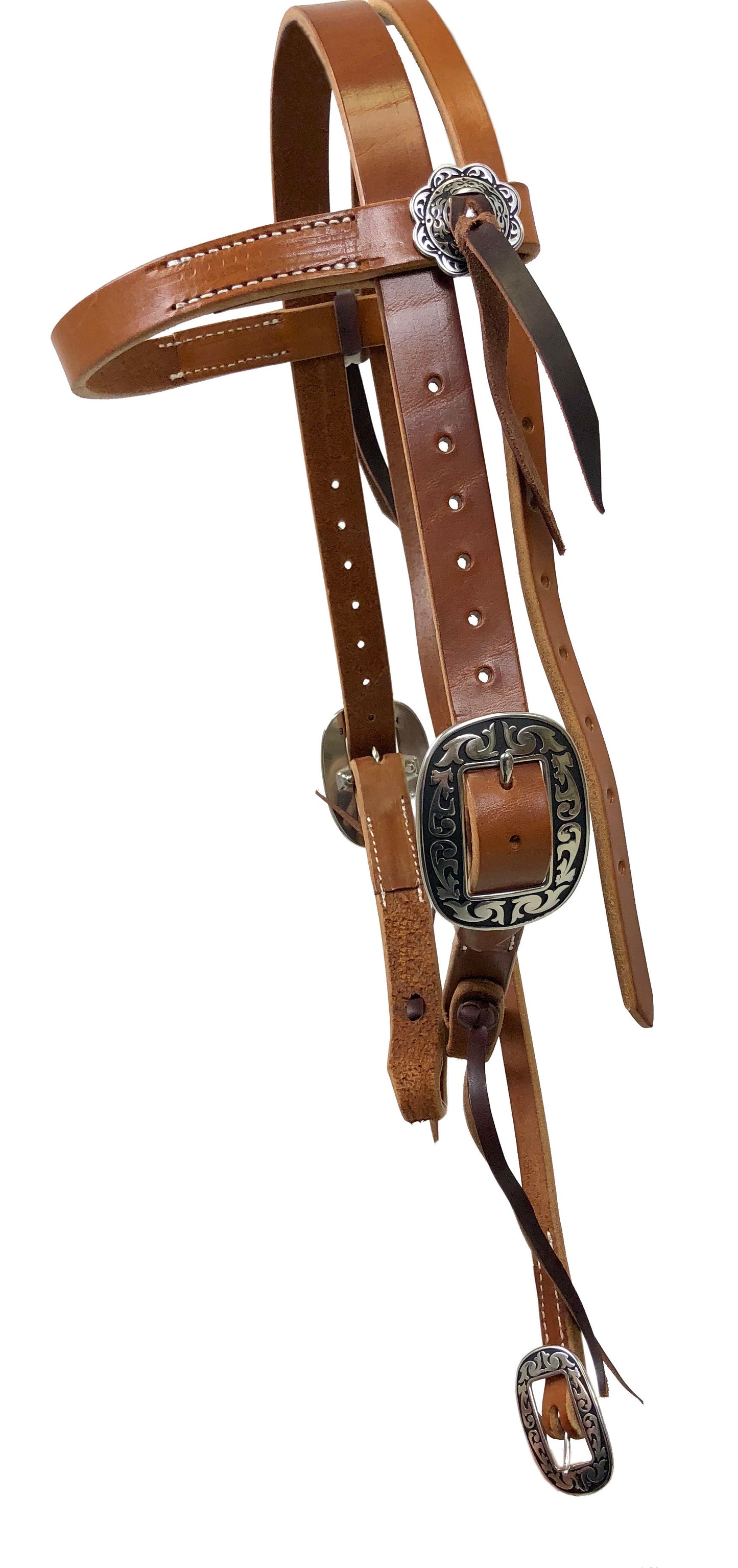 Pro Series 1" Old World Harness Browband Headstall