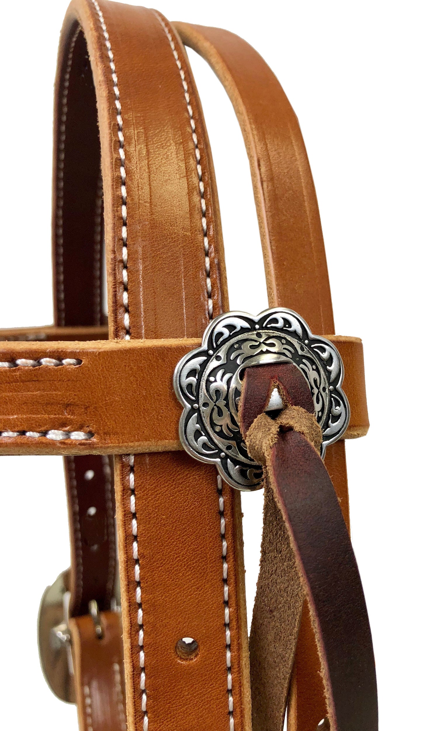 Pro Series 1" Double & Stitched Extra Heavy Harness Browband Headstall