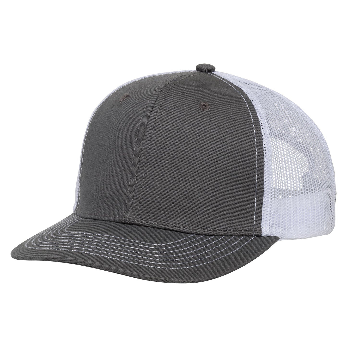 GunMetal Cap | White MeshBack