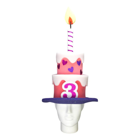 Kid's Birthday Cake Hat (Girl)