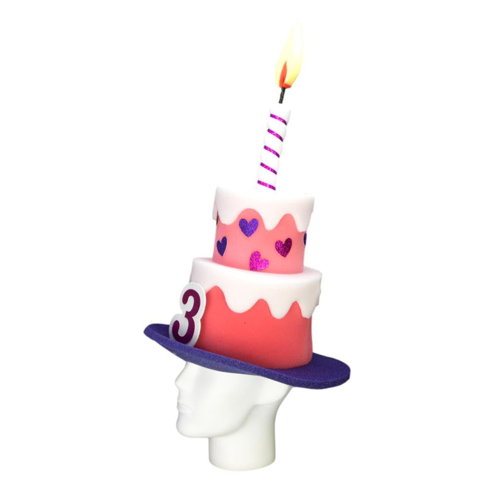 Kid's Birthday Cake Hat (Girl)