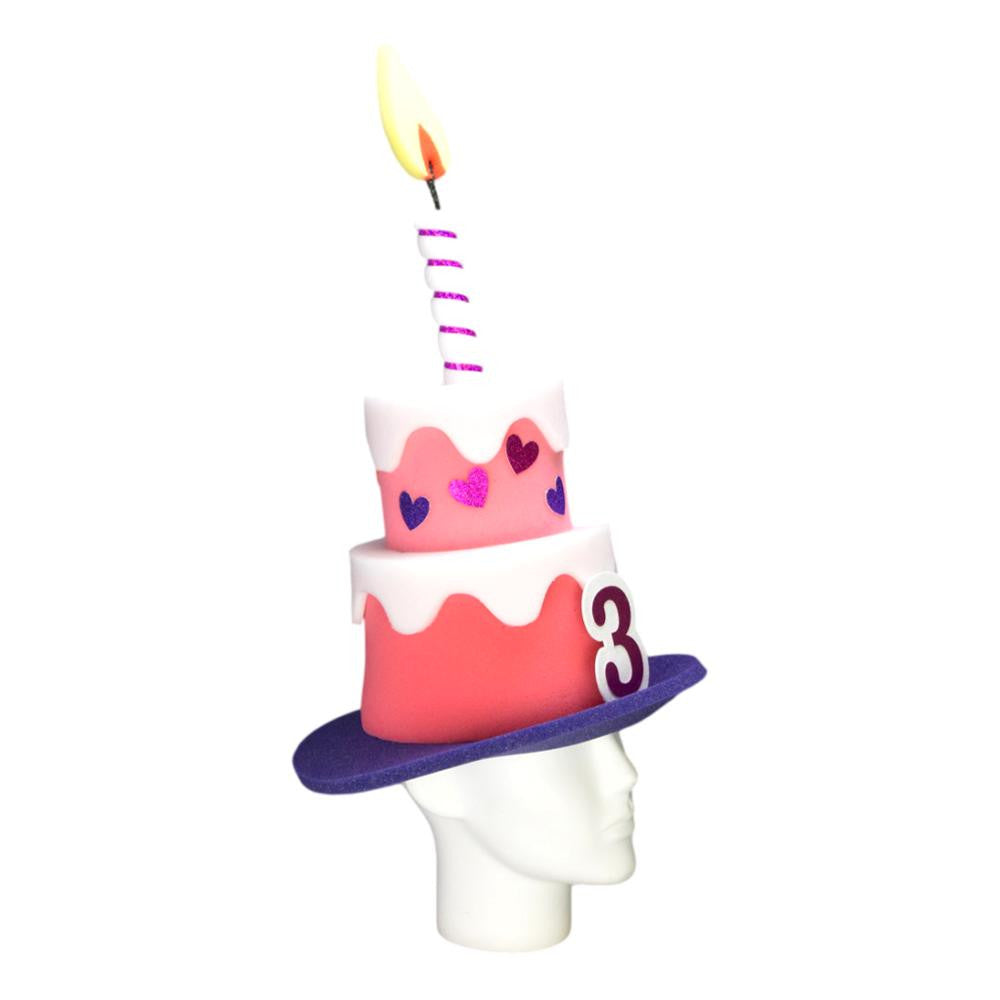 Kid's Birthday Cake Hat (Girl)