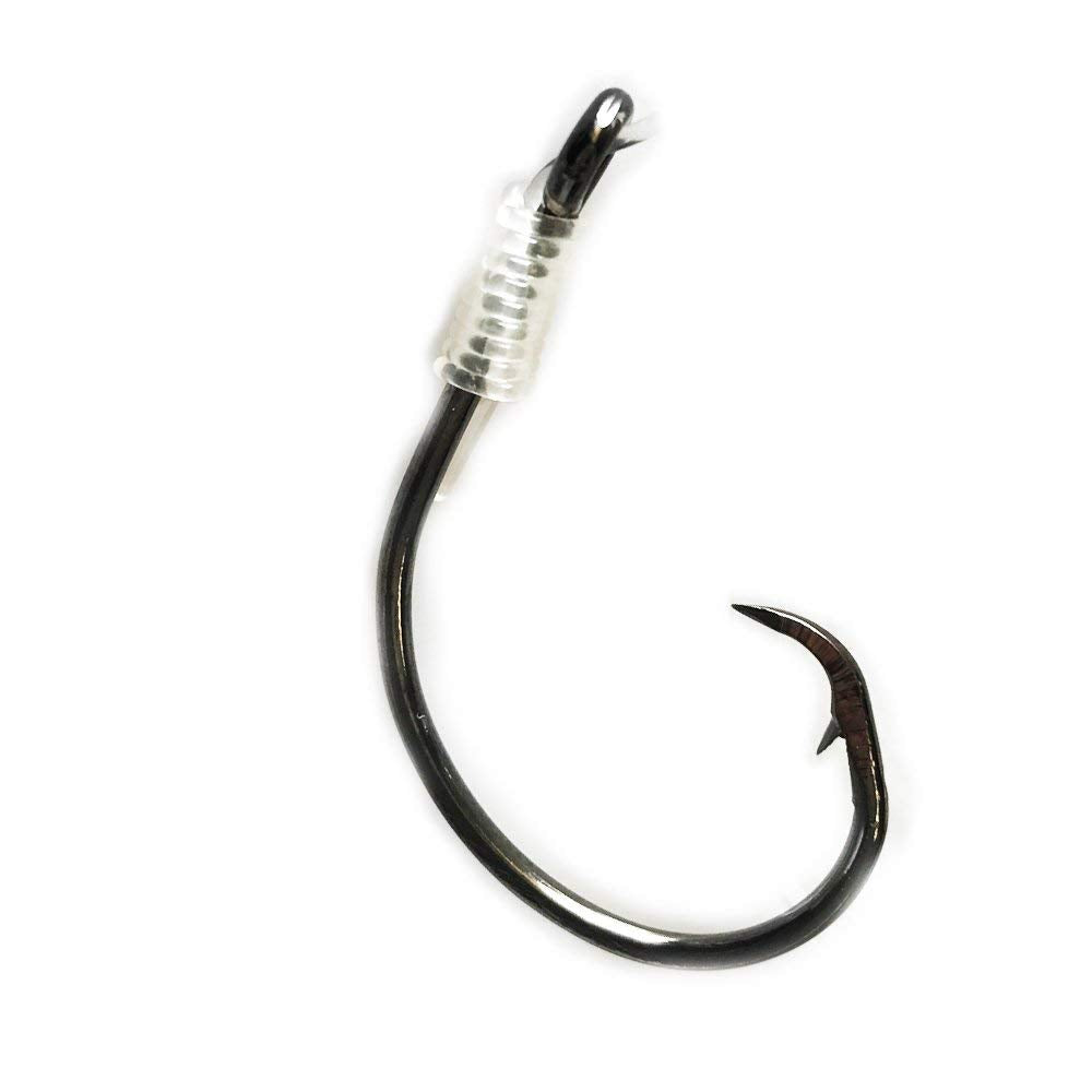 BlacktipH Live Bait Rigs with 7/0 Black Nickel Circle Hook and Premium Rosco Swivel - Medium 5 Pack