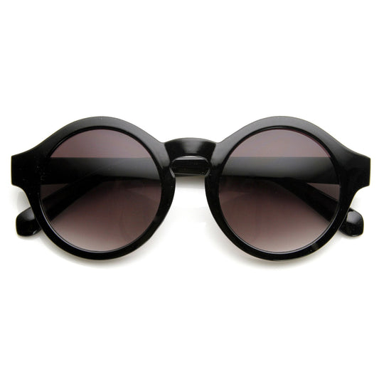 Classic Retro Keyhole Round P3 Frame Sunglasses 9196