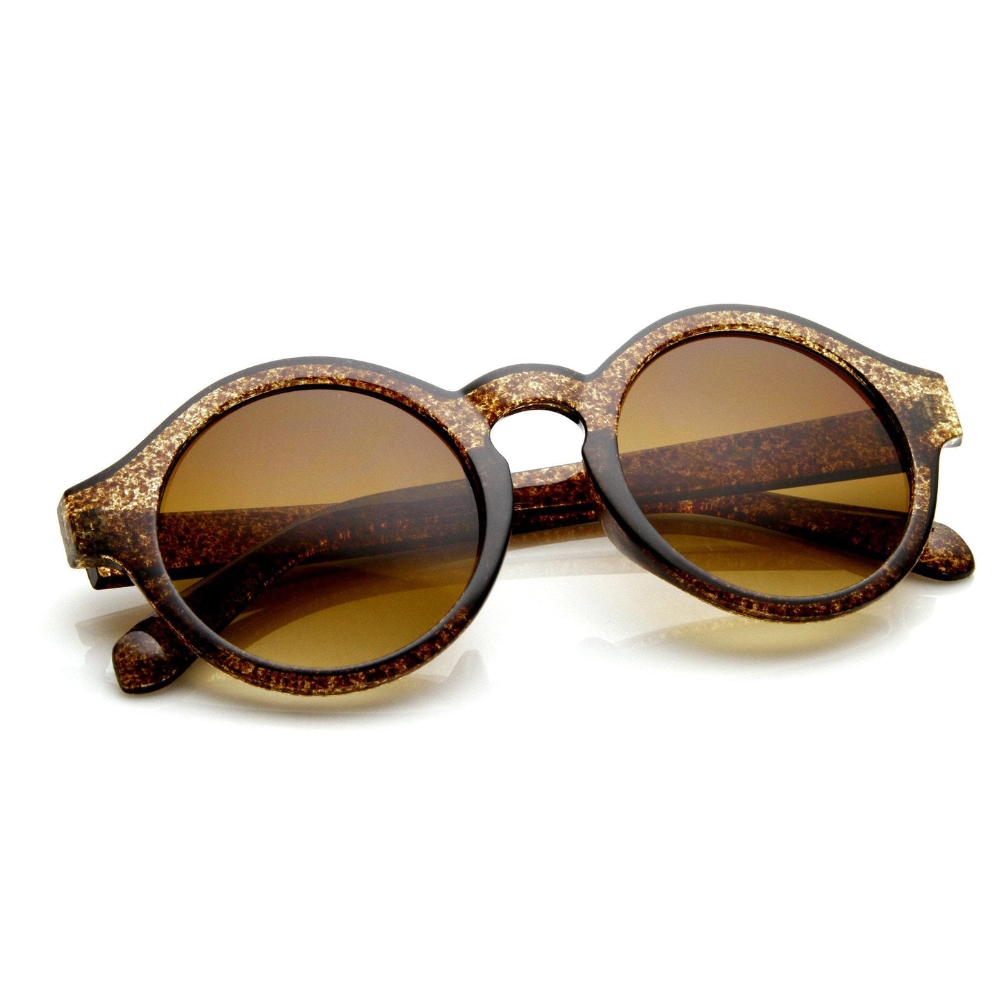 Classic Retro Keyhole Round P3 Frame Sunglasses 9196