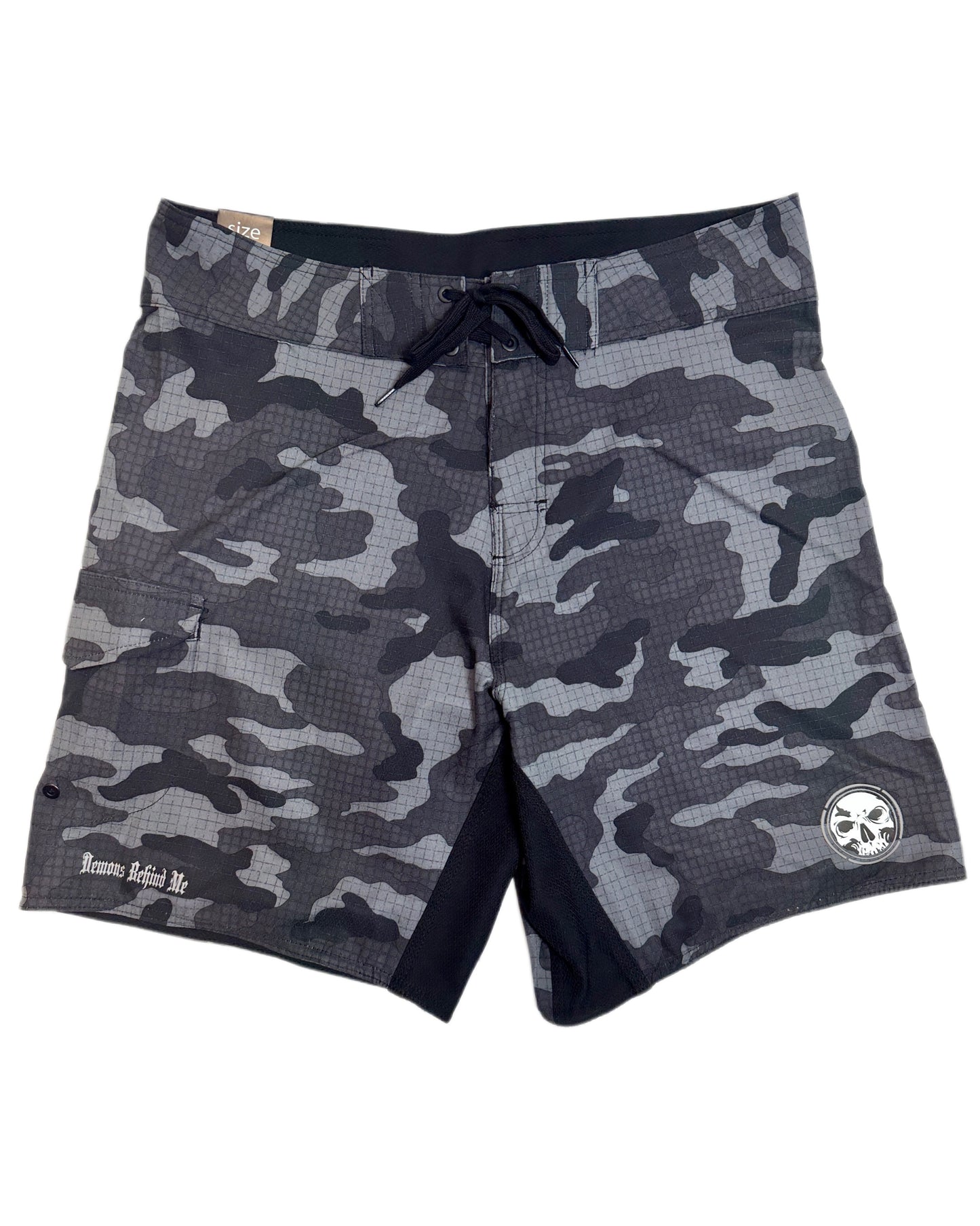 NEW! Black Camo Stretch Board Shorts