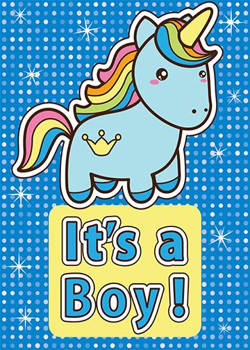 It's a Boy - Unicorn