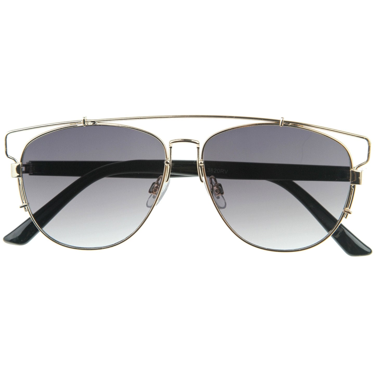 Modern Fashion Panto Flat Front Metal Aviator Sunglasses A121