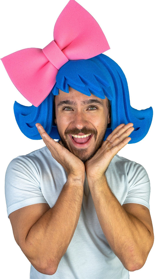 Wig with Large Bow