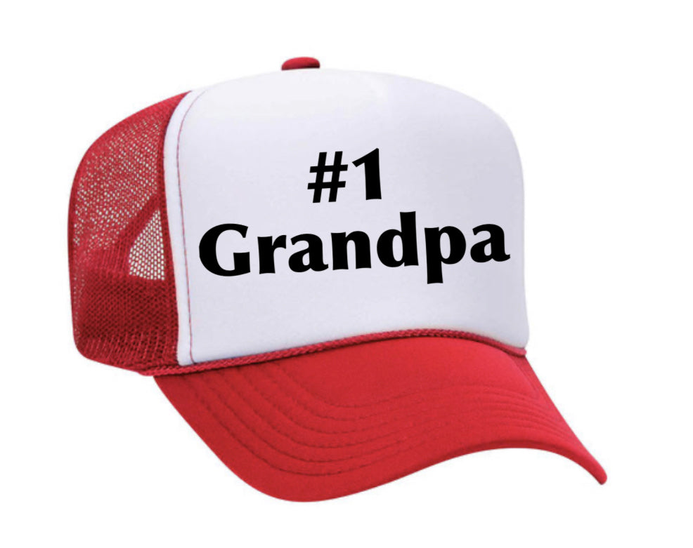 #1 Grandpa Trucker Hat