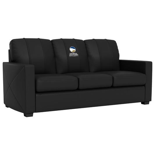 Silver Sofa with Georgia Southern University Logo