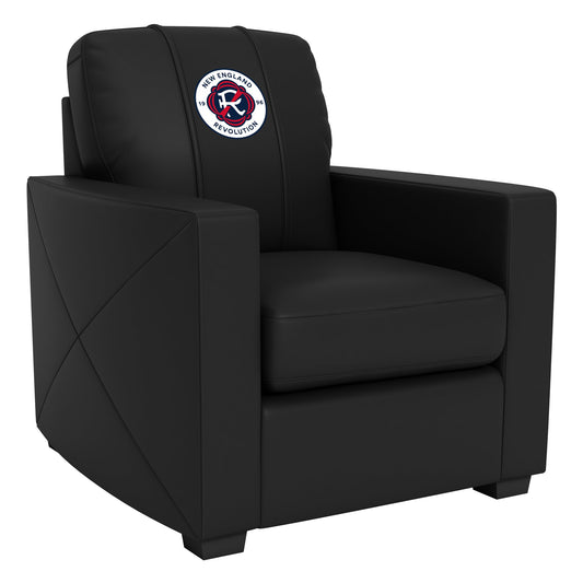 Silver Club Chair with New England Revolution Primary Logo